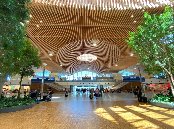 ポートランド国際空港　出発ロビー